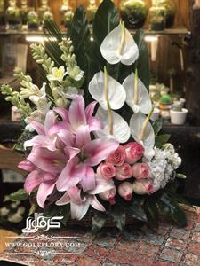 سبد گل ترکیبی کد 118