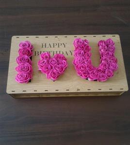 باکس-گل-رز--چوبی--کد-200